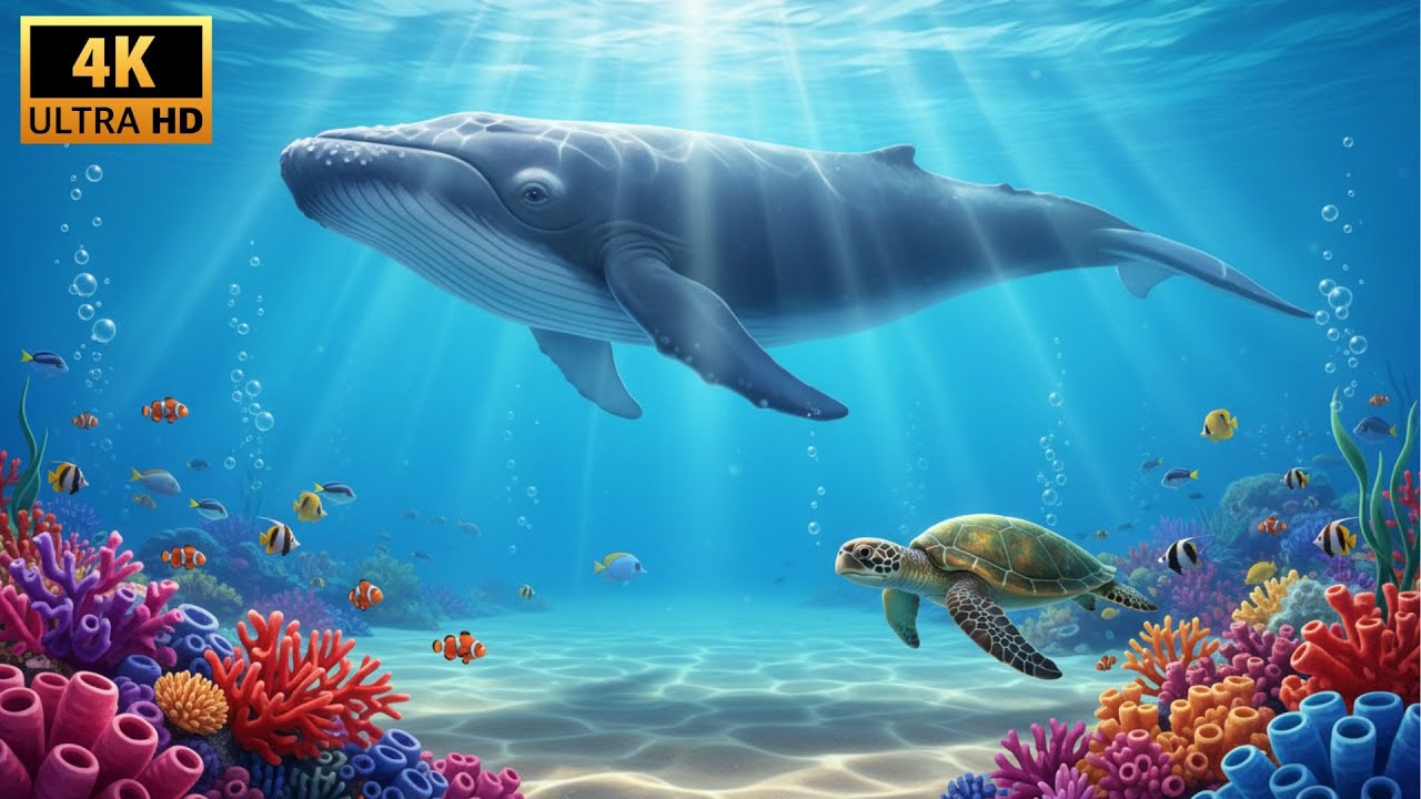🐳Ocean Wildlife 4K: The Blue Kingdom of Life | Underwater Cinematic Documentary | Wild Amazon