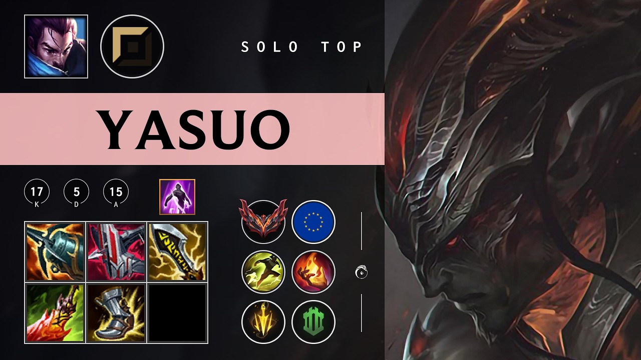 Yasuo Top vs Warwick - EUW Grandmaster Patch 26.06