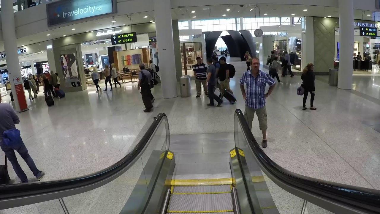 Toronto Pearson International Airport - YYZ - Terminal 1 - Video Tour - Arrival,Gates,Duty Free