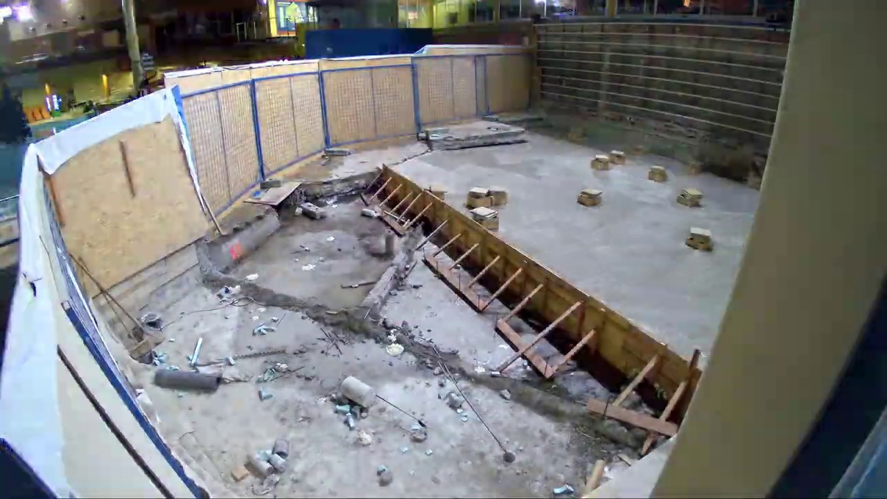 Aquapalace Praha - Časosběr (Stavba Pool Baru)