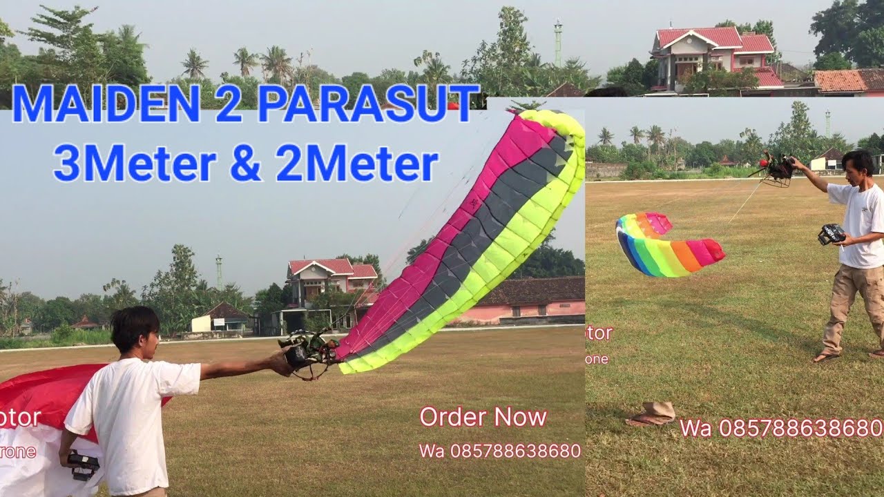 RC Paramotor 2m & 3m Kirim Ke Jember & Bandung