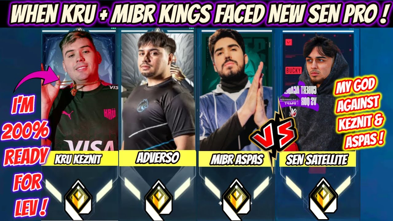 KRU Keznit Adverso Met MIBR Aspas & Shows Insane Trio Against SEN Satellite in Ranked