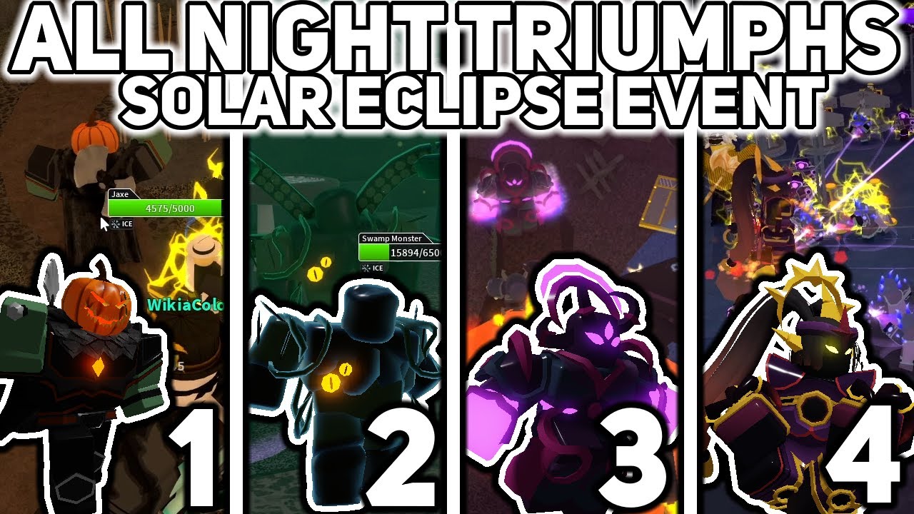 All Nights (1-4) - Solar Eclipse Event - Tower Defense Simulator