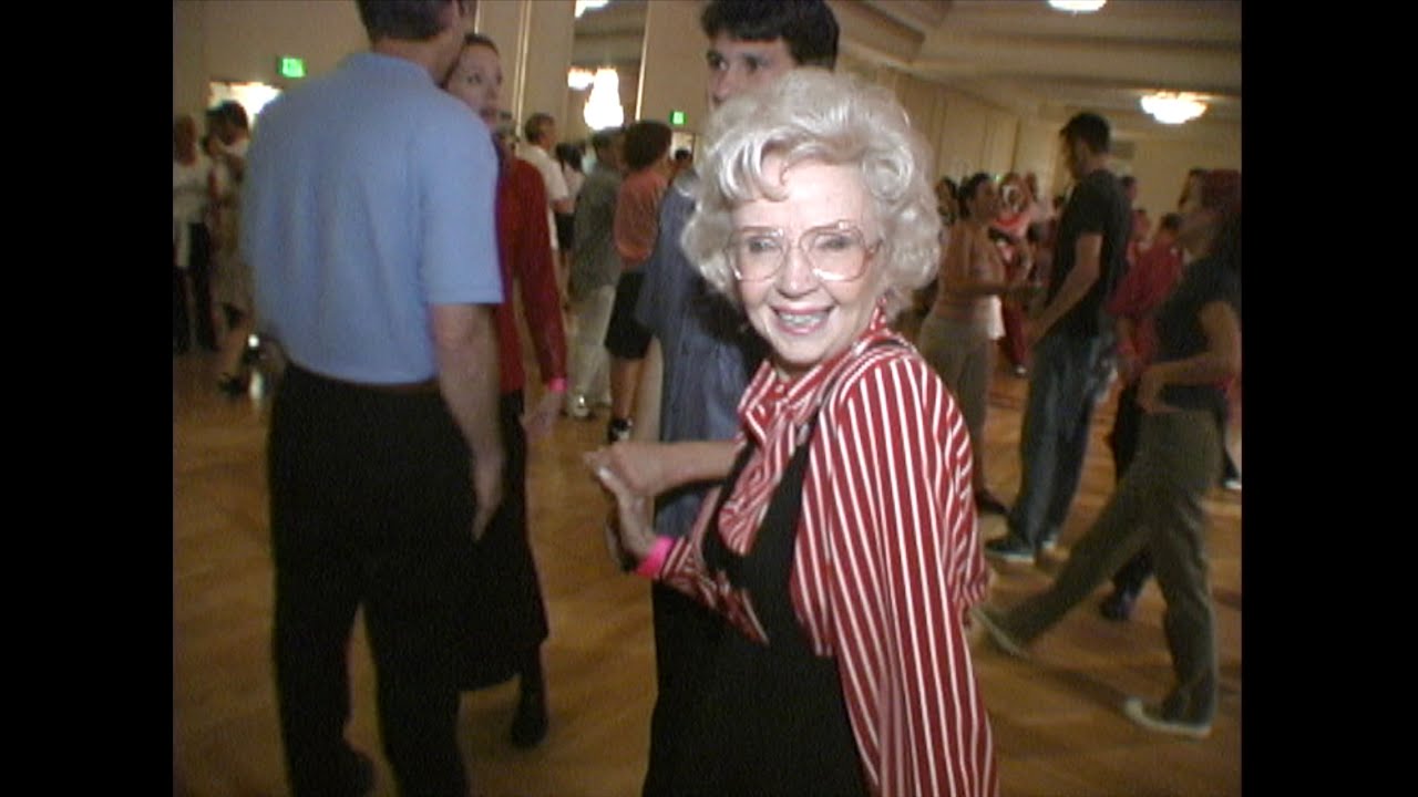 Jean Veloz social dancing with me as a beginner. 8-4-2002