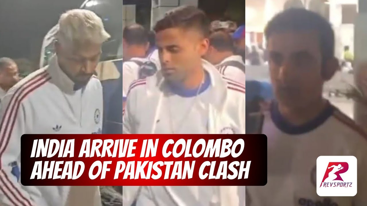 Team India arrive in Colombo ahead of their clash against Pakistan in the T20 World Cup.