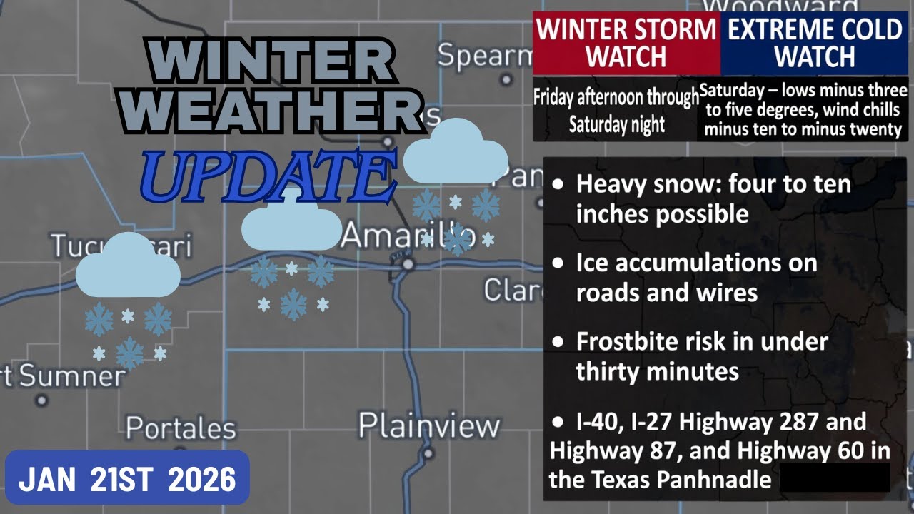 BREAKING: Major Winter Storm Incoming ❄️ Texas & Oklahoma Impact Forecast LIVE