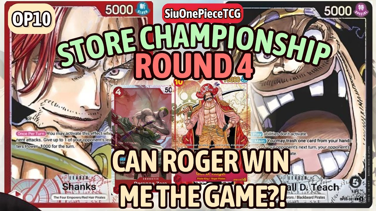 CAN ROGER WIN ME THE GAME?! 〰 OP10 🔴 Shanks VS. ⚫ Blackbeard