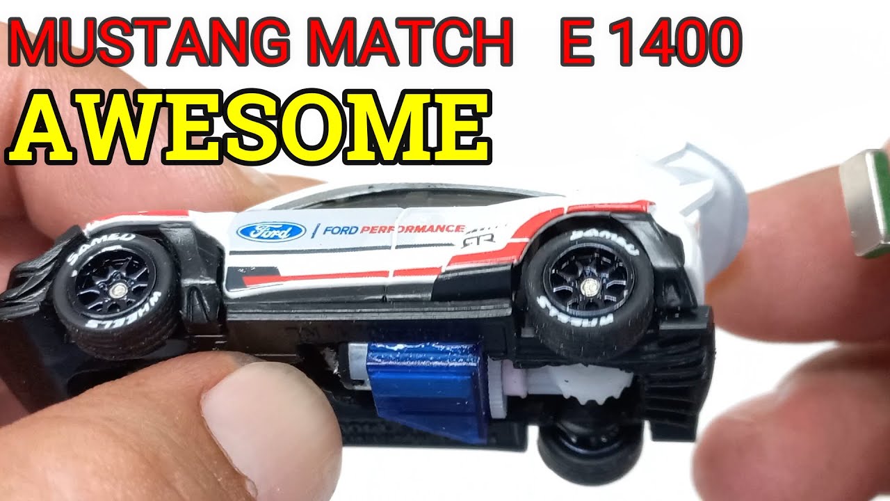 💯ASOMBROSO MUSTANG MATCH E 1400 HOT WHEELS CUSTOM #samedwheels #HOTWHEELS #MUSTANGMATCHE1400