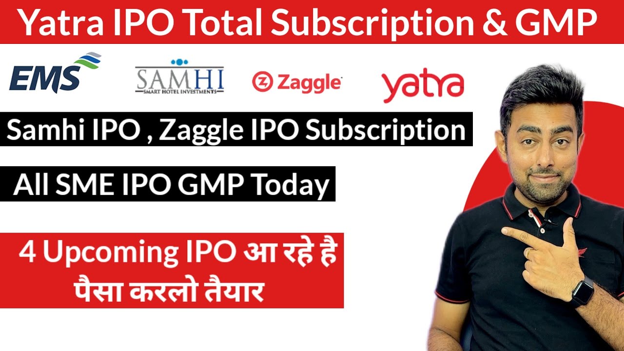 Yatra IPO Subscription | All IPO GMP & Subscription | SME IPO | Jayesh Khatri