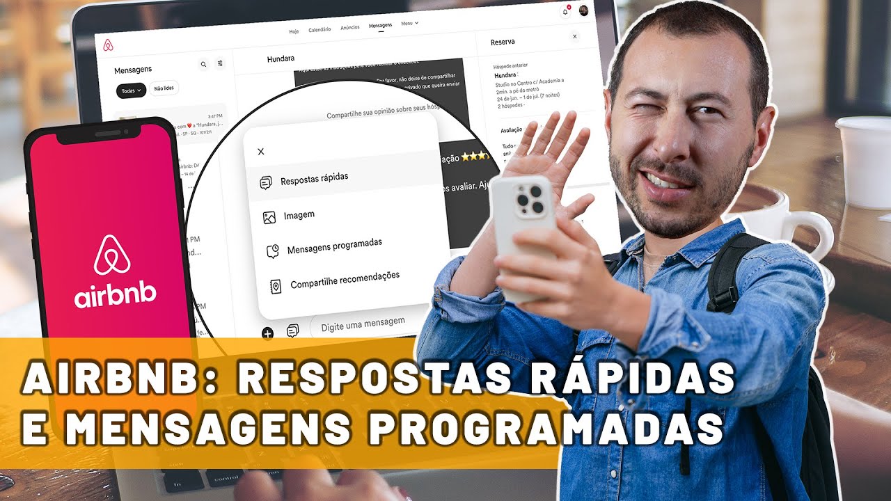 Como usar as Respostas Rápidas e Mensagens Programadas do Airbnb