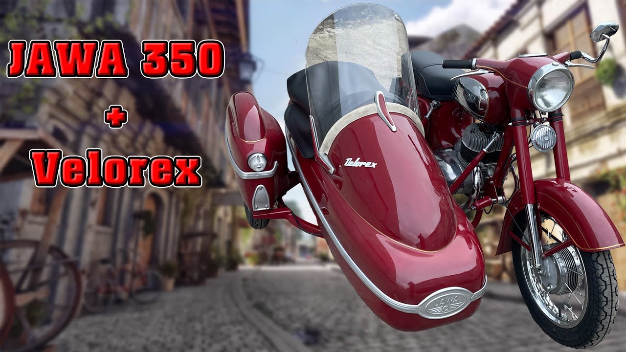Jawa 350 mod. 360 c коляской Velorex.