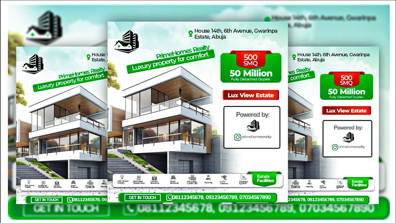 Real Estate Flyer Design Tutorial | CorelDRAW for Beginners@Creative-WorldGaphix 