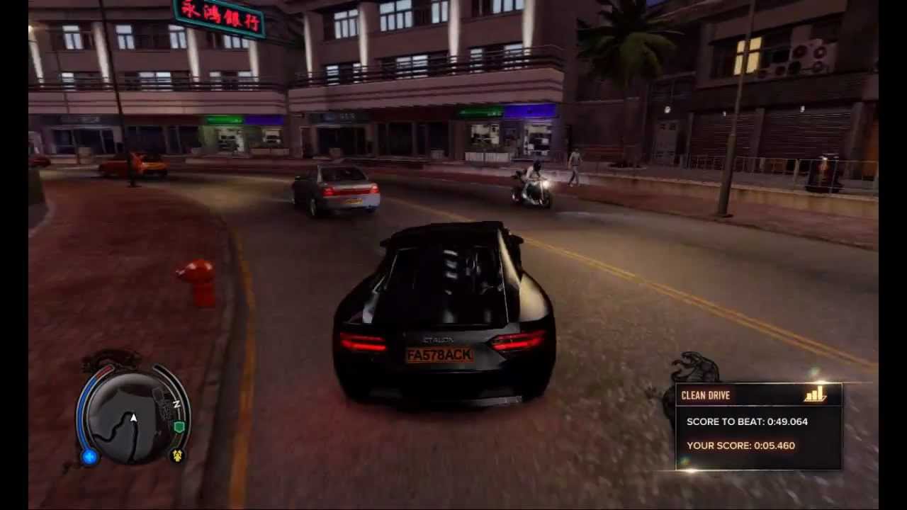 Sleeping dogs, gameplay video: driving with car, racing with bikes, fighting and just enjoying game