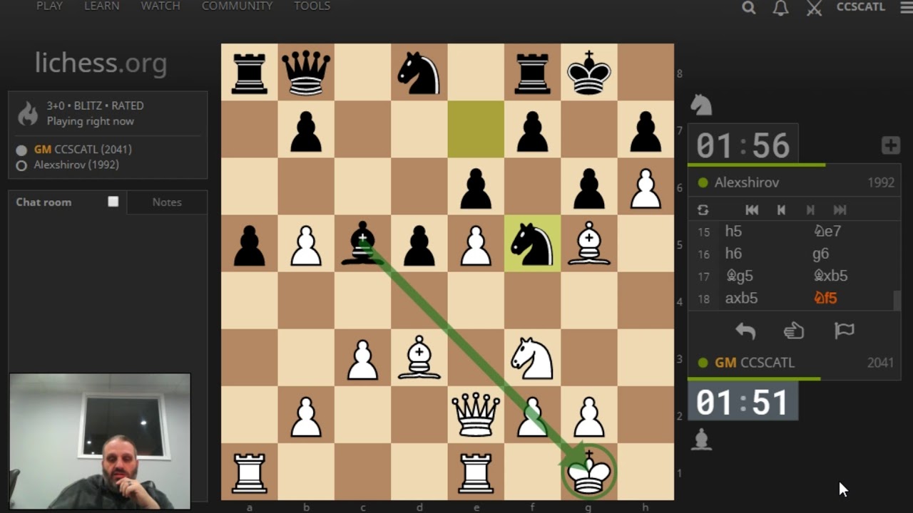 GM Ben Finegold plays 3 minute on lichess.org ---  AGAIN! - #4