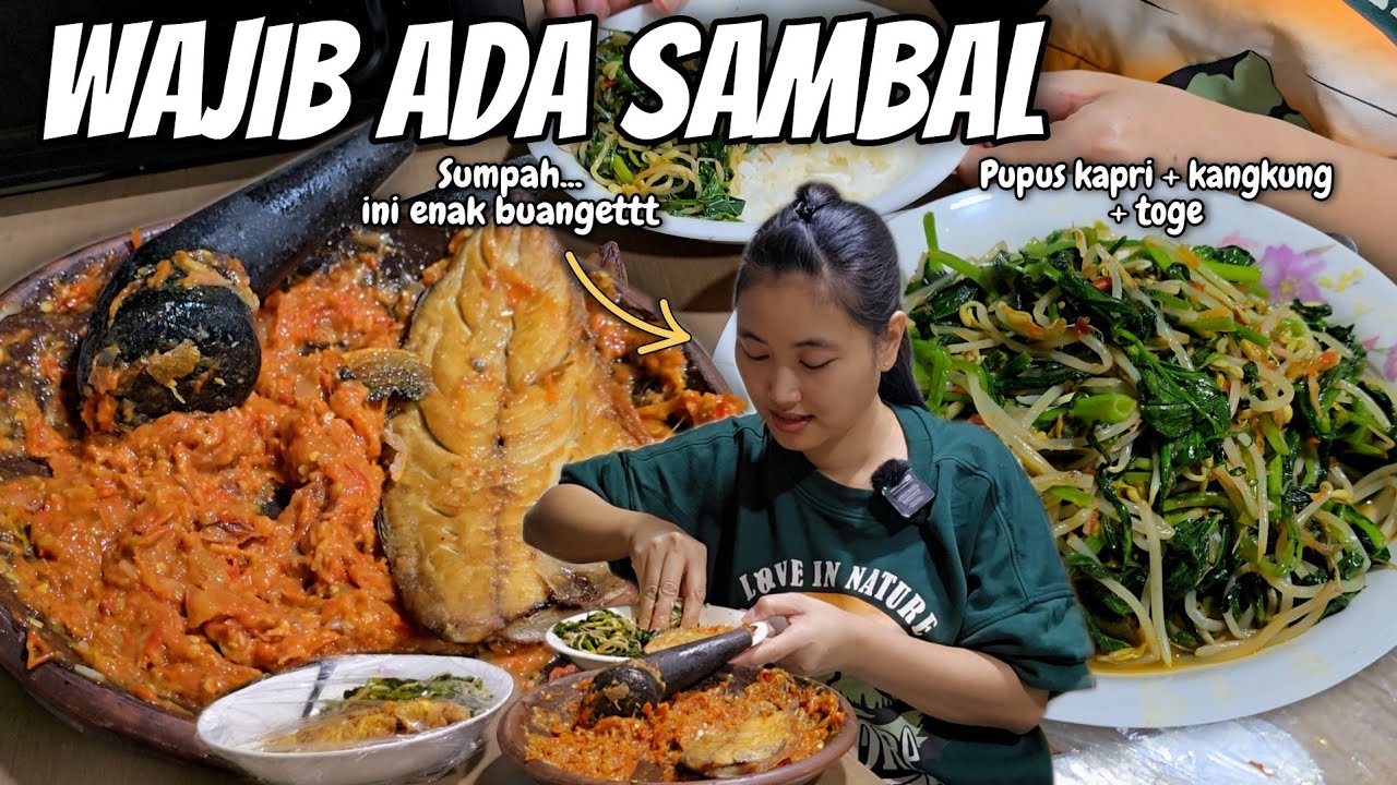 NGGAK BISA MAKAN TANPA SAMBEL⁉️ PULANG BELANJAN LANGSUNG SAT SET MASAK