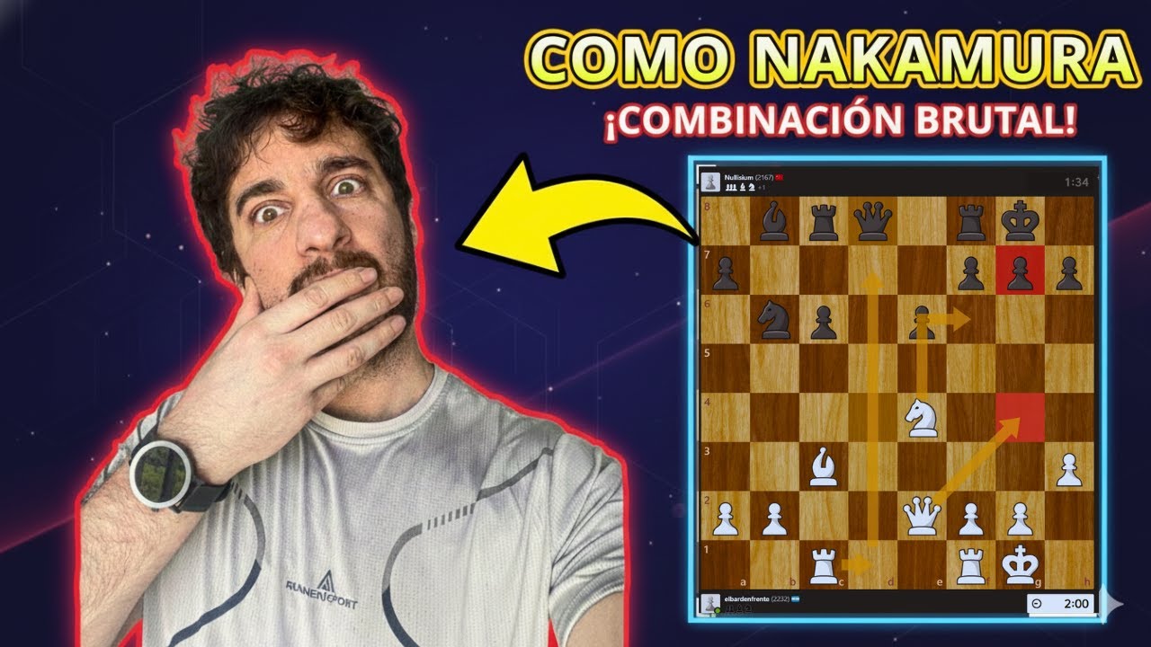 Casi repito una Combinación BRILLANTE de Hikaru Nakamura 🤯 (Ajedrez Speed RUN 2500)