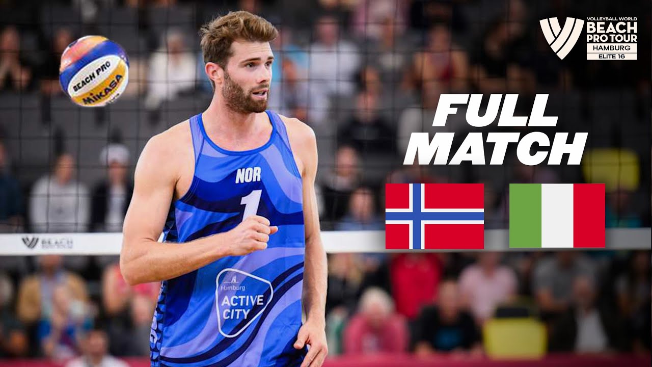 Mol, A./Sørum 🇳🇴 vs. Cottafava/Nicolai 🇮🇹 - Semifinals | Hamburg Beach Pro Tour 2024 - Full Match