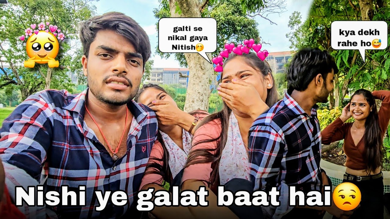 Nitish ki gf fainly mil hi gai😅|| @Nitish chaurasia vlogs
