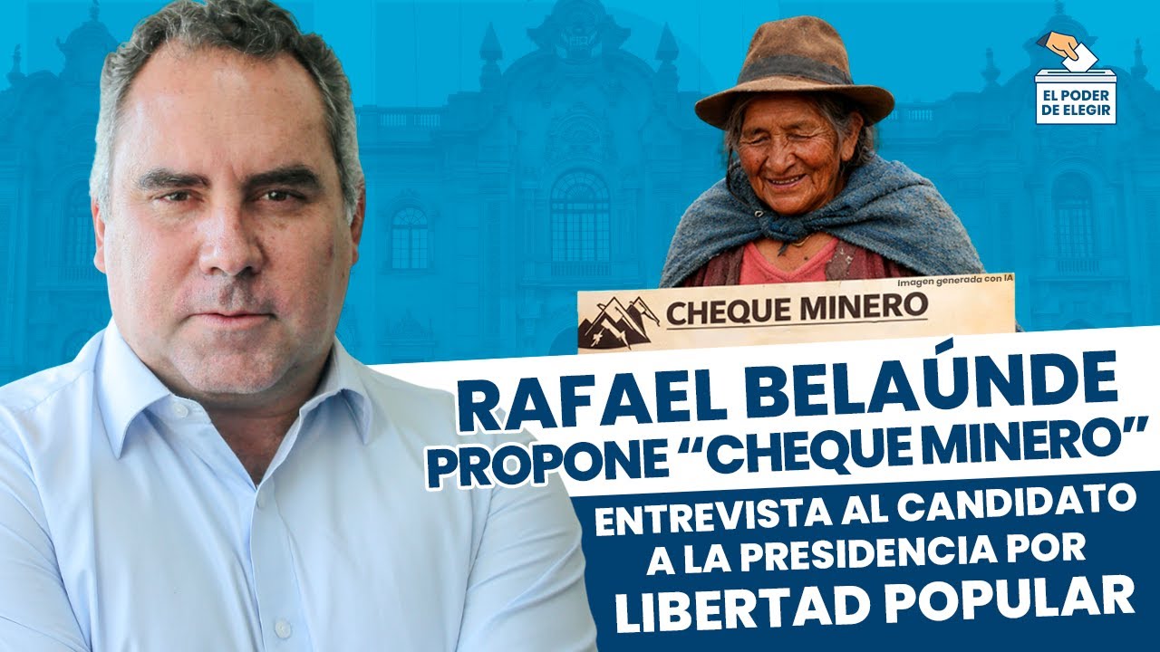Elecciones 2026: Candidato Rafael Belaúnde Llosa propone 