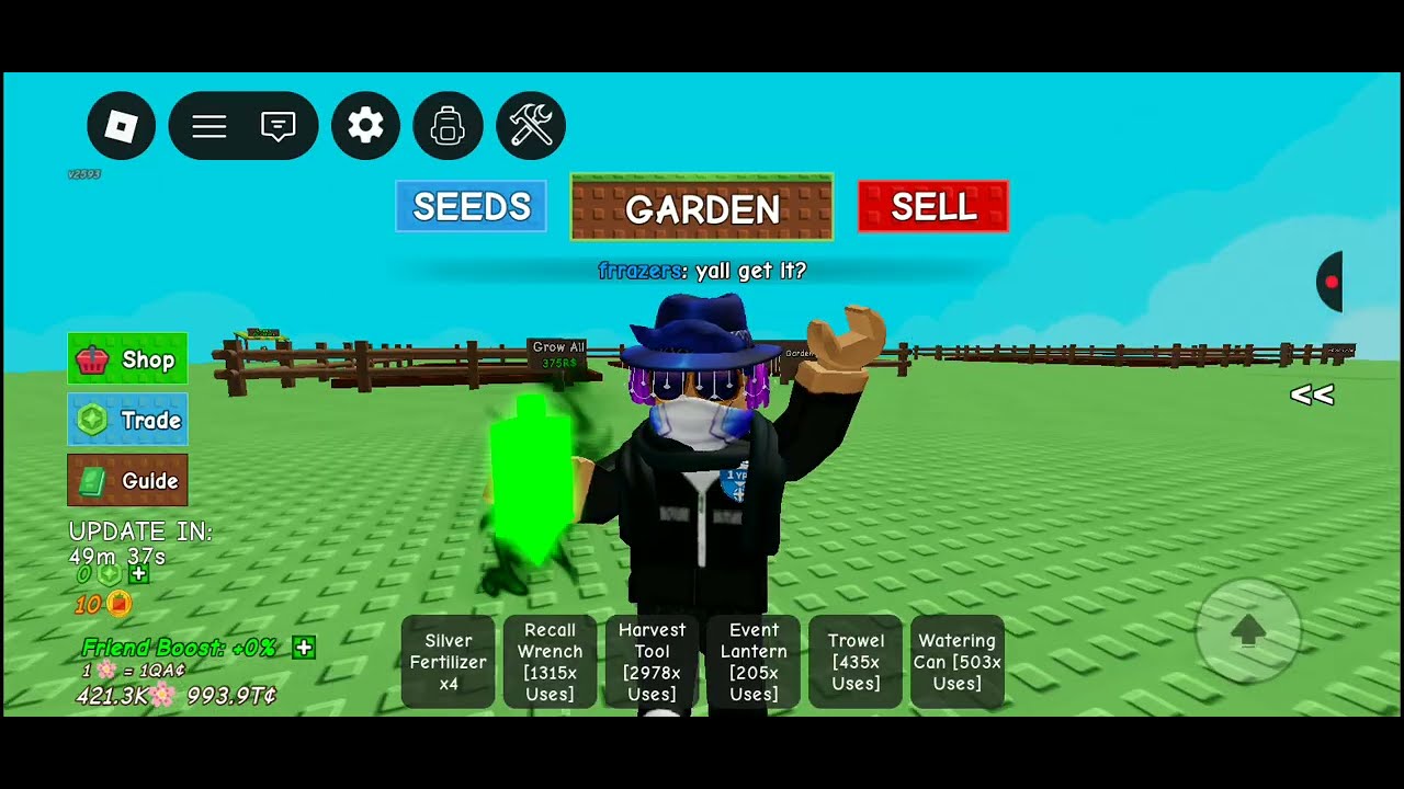 Grow a garden admin abuse 