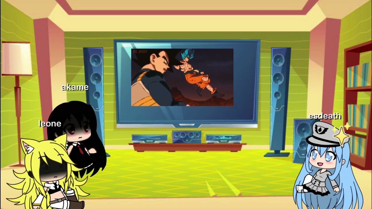 akame ga kill reacciona a gogeta vs broly