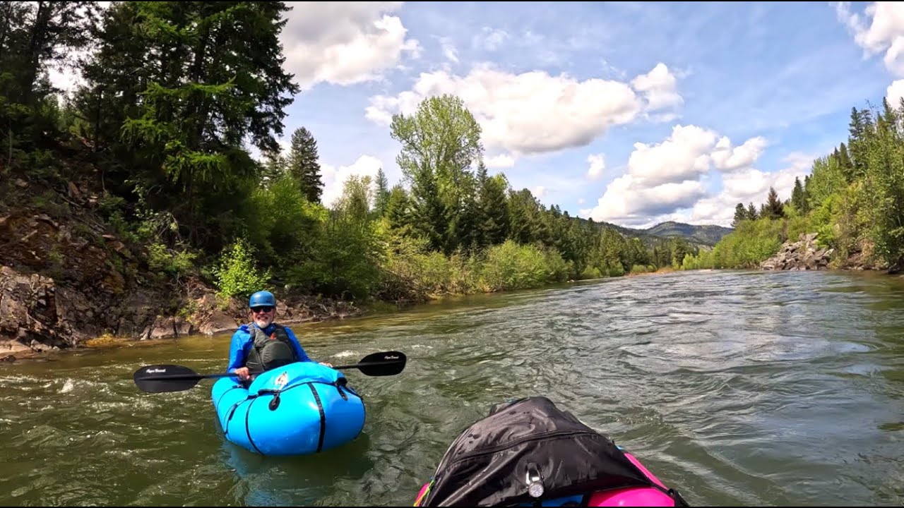 Alpacka Raft Gnarwhal First Float (And My Friend's First Packraft Float too!)