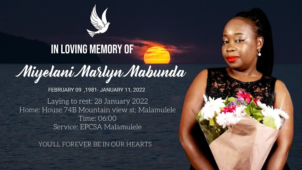 FUNERAL OF MIYELANI MARLYN MABUNDA