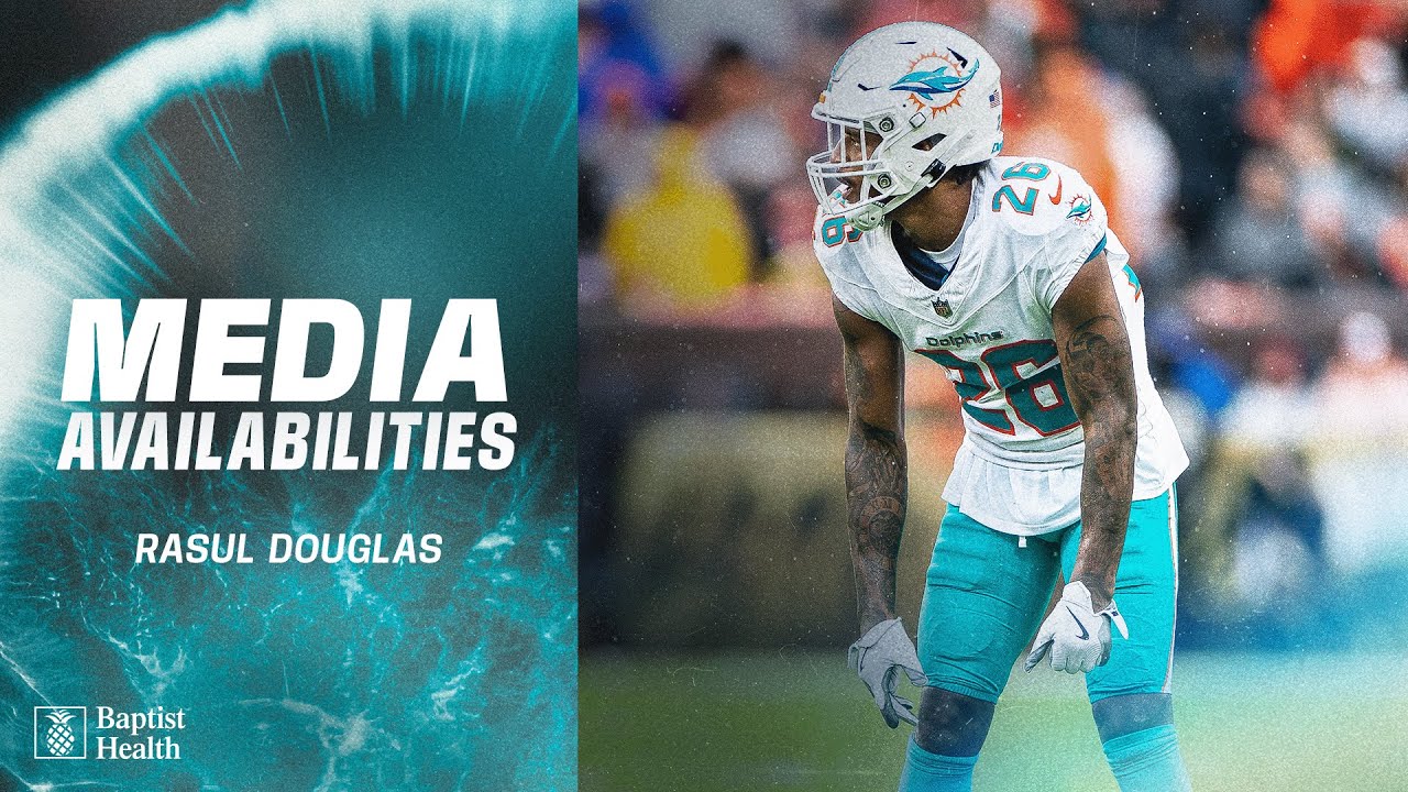 Rasul Douglas meets with the media | Miami Dolphins