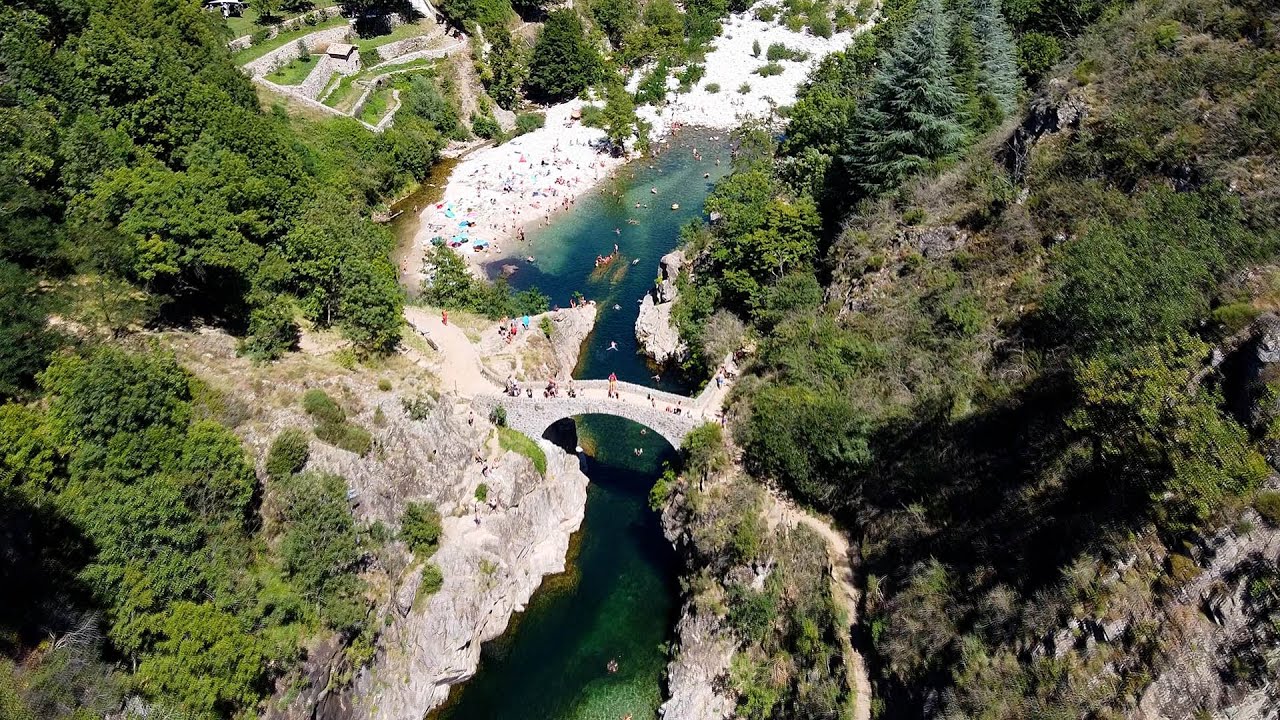 Via Ferrata du Pont du Diable, Thueyts, Ardeche, France, August 2020