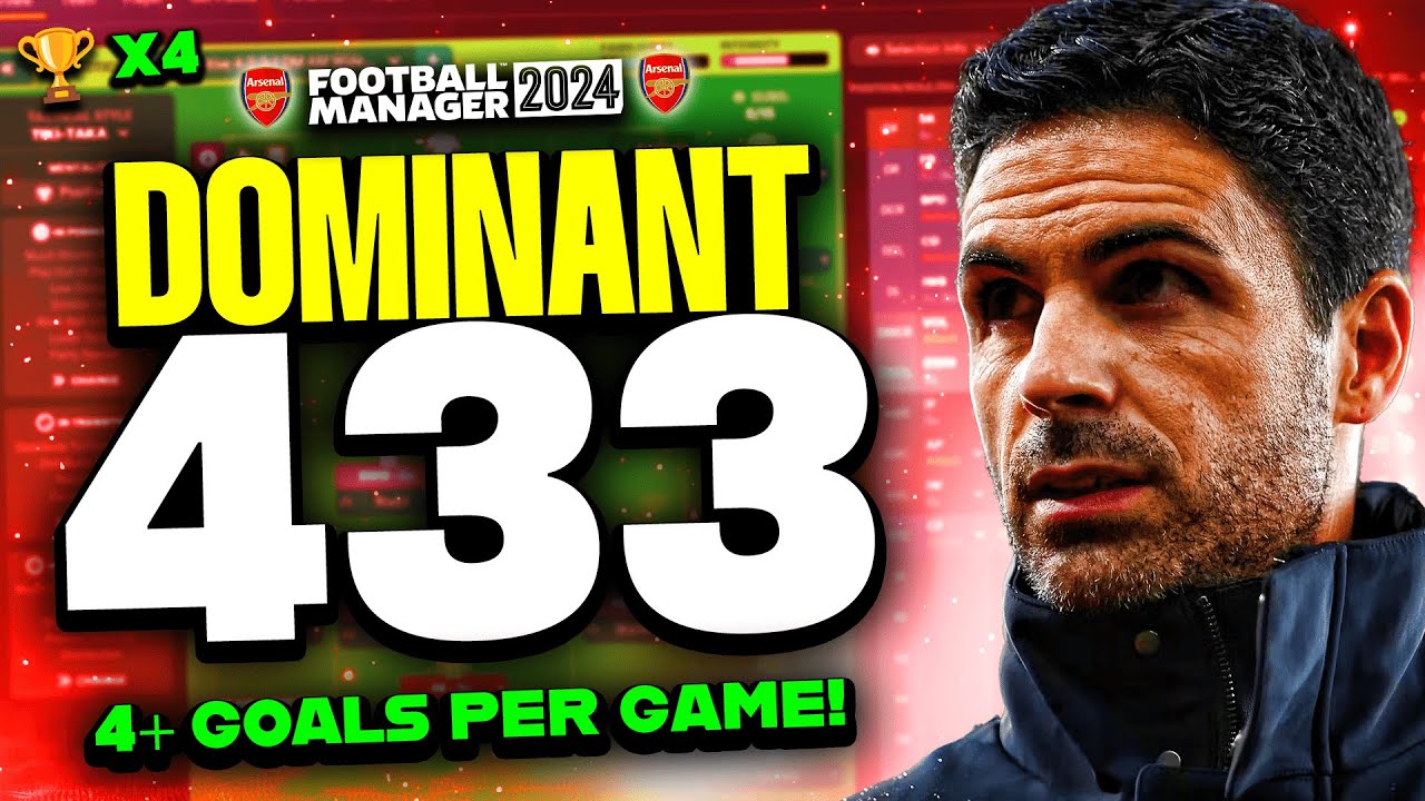 Arteta's DOMINANT 433 FM24 Tactics! | Best FM24 Tactics For PC, Console And Mobile!