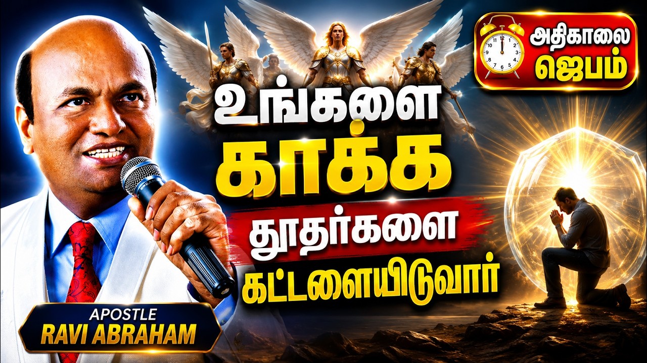 EARLY Morning Prayer with Holy Spirit FOR Angelic Protection அதிகாலை ஜெபம் Ravi Abraham