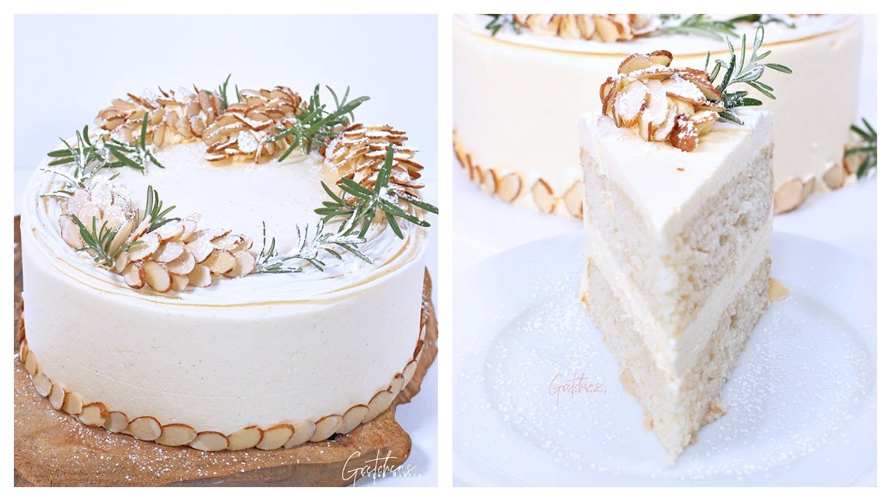 Vegan White Christmas Cake