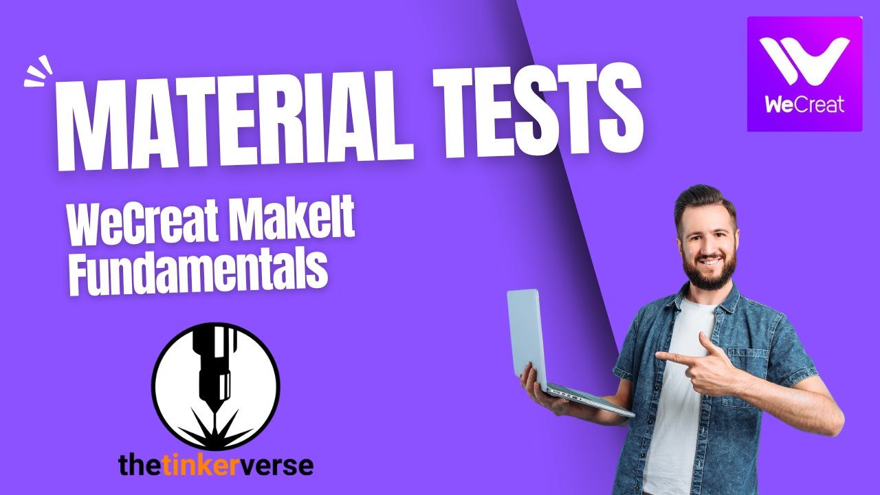 Поиск идеального места для лазерной гравировки. Тестовые карты материалов с использованием WeCrea...