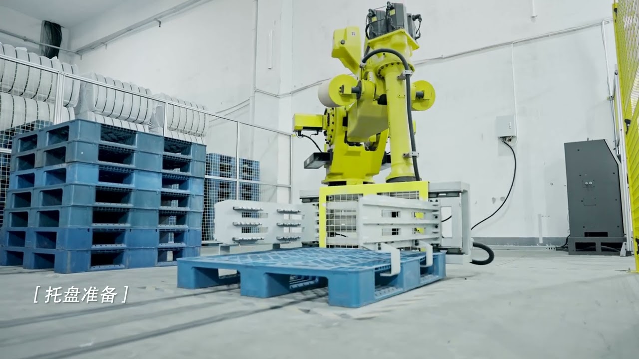 WAREHOUSE AUTOMATION -FIBER BALE CARRIER ROBOTS FOR ALL THE NONWOVEN FABRIC SUPPLIERS