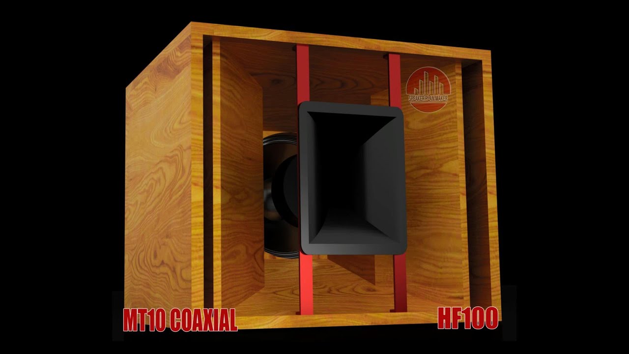 MID-TOP10" 10MD26 - HF100 HORN/ 80X40 TYPE=1.4CDU -  COAXIAL STYLE 