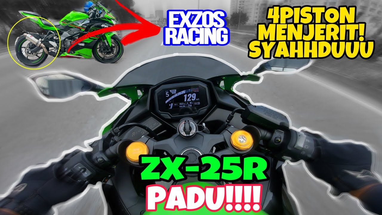 #884 KEPADUAN ZX-25R 2023  EXZOS OPEN! | QUICK RIDE KING 250CC