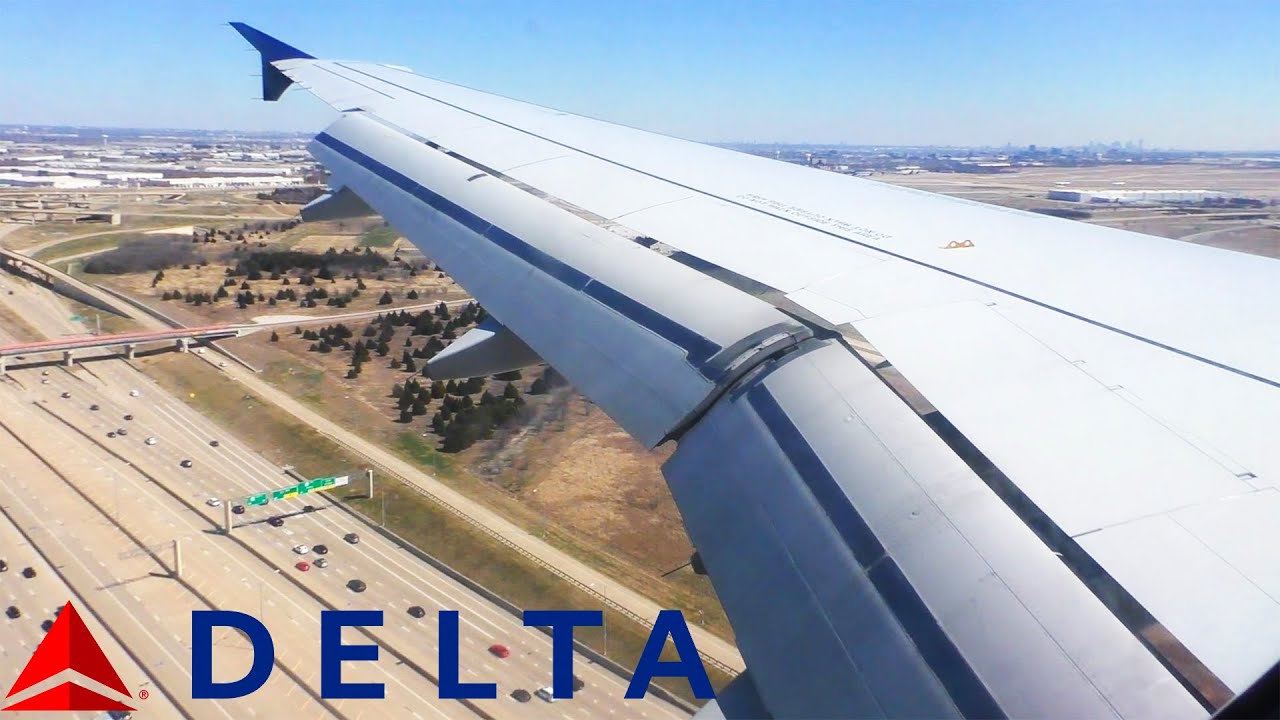 Delta Air Lines Airbus A320 FLOATY Landing in Dallas/Fort Worth (DFW)