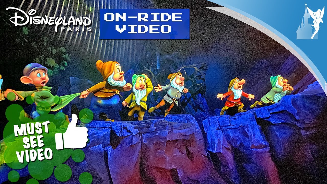🎢 Snow White and the Seven Dwarfs on ride at Disneyland Paris 2023