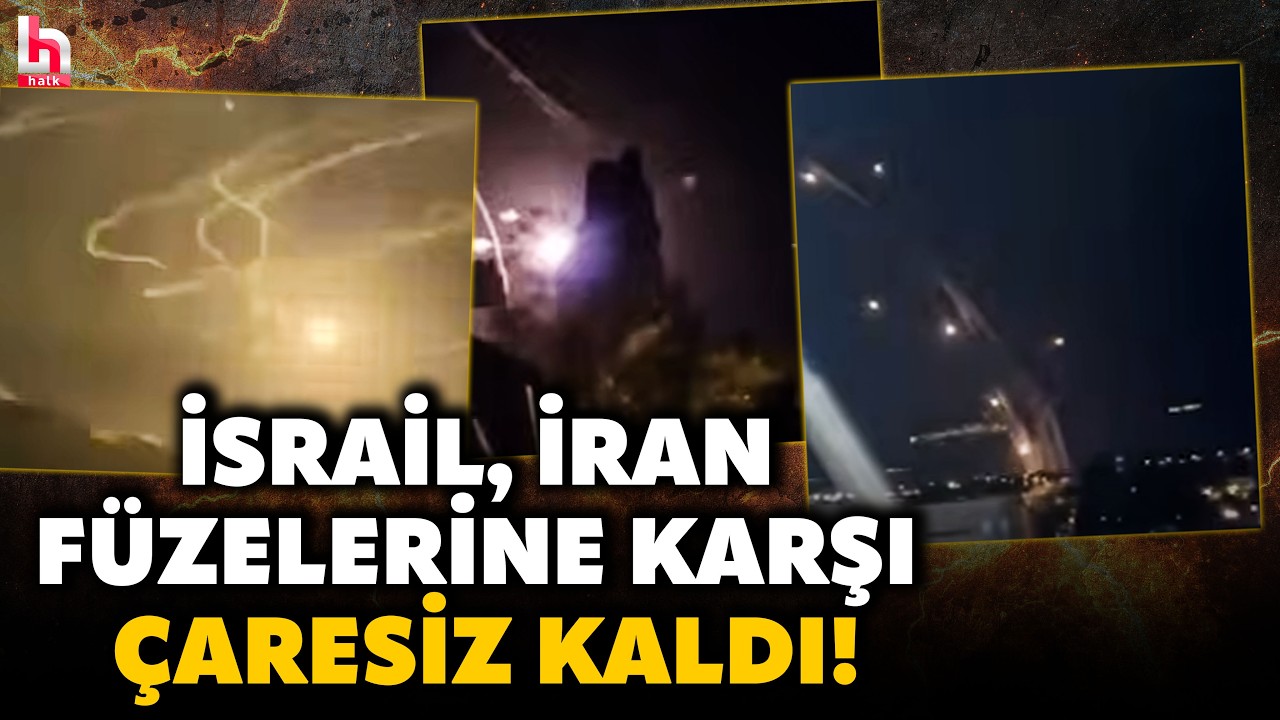 YAĞMUR GİBİ YAĞAN FÜZELER İSRAİL'İ FELÇ ETTİ! Kırmızı alarm değil, kızıl kıyamet! İşte o anlar...