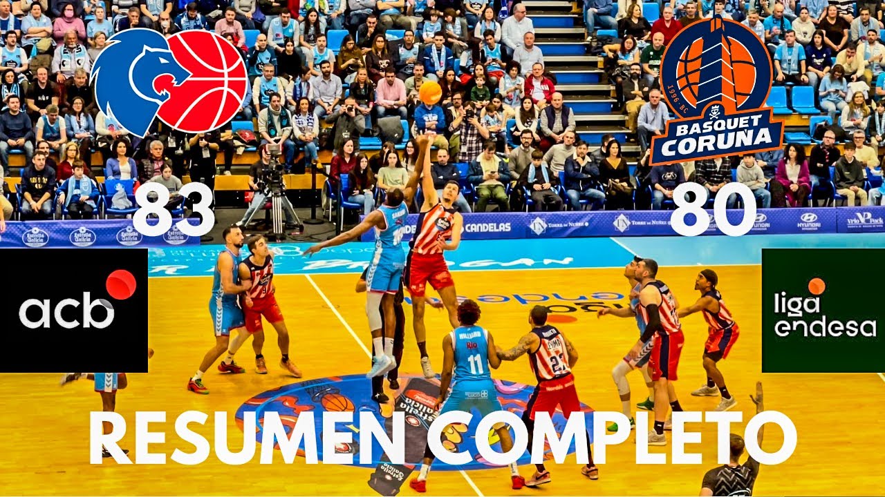 Resumen Completo del DERBI GALLEGO Cb Río Breogán 83 vs Leyma Coruña 80 J16 Liga Endesa ACB 2024-25
