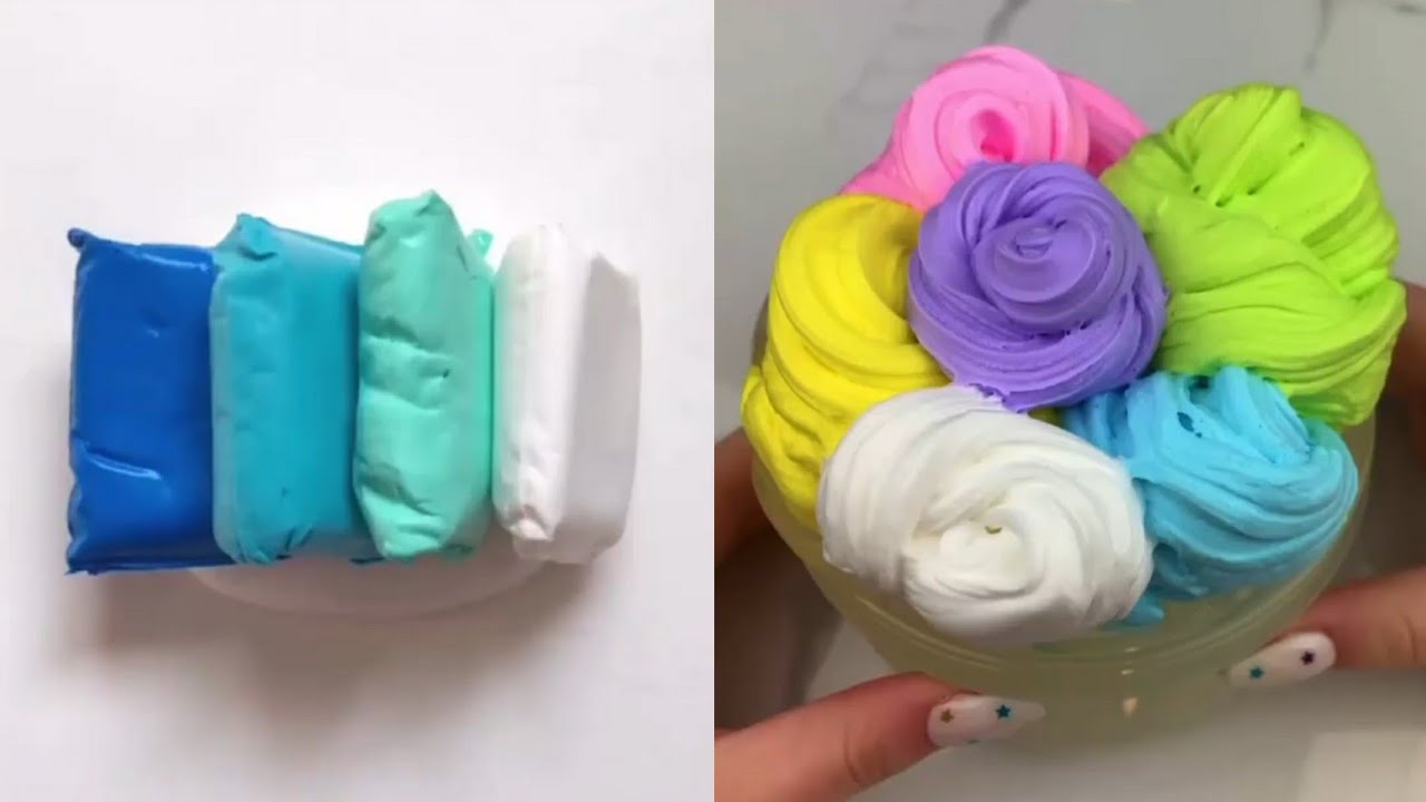 Clay Slime Mixing - Most Satisfying Slime ASMR