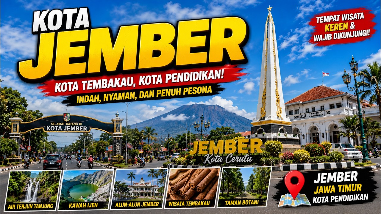 INDAHNYA KOTA JEMBER JAWA TIMUR SEKARANG TAHUN 2023