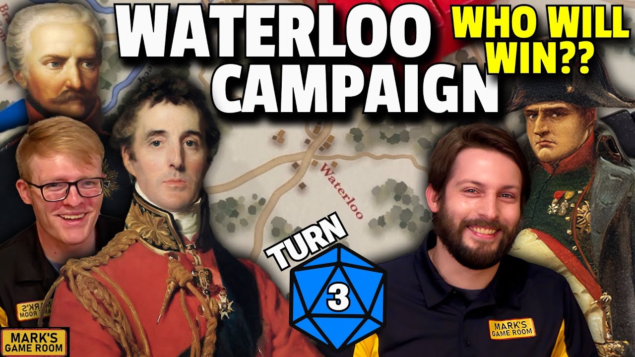 NAPOLEON Waterloo Campaign Turn 3!  SHOWDOWN with Wellington!