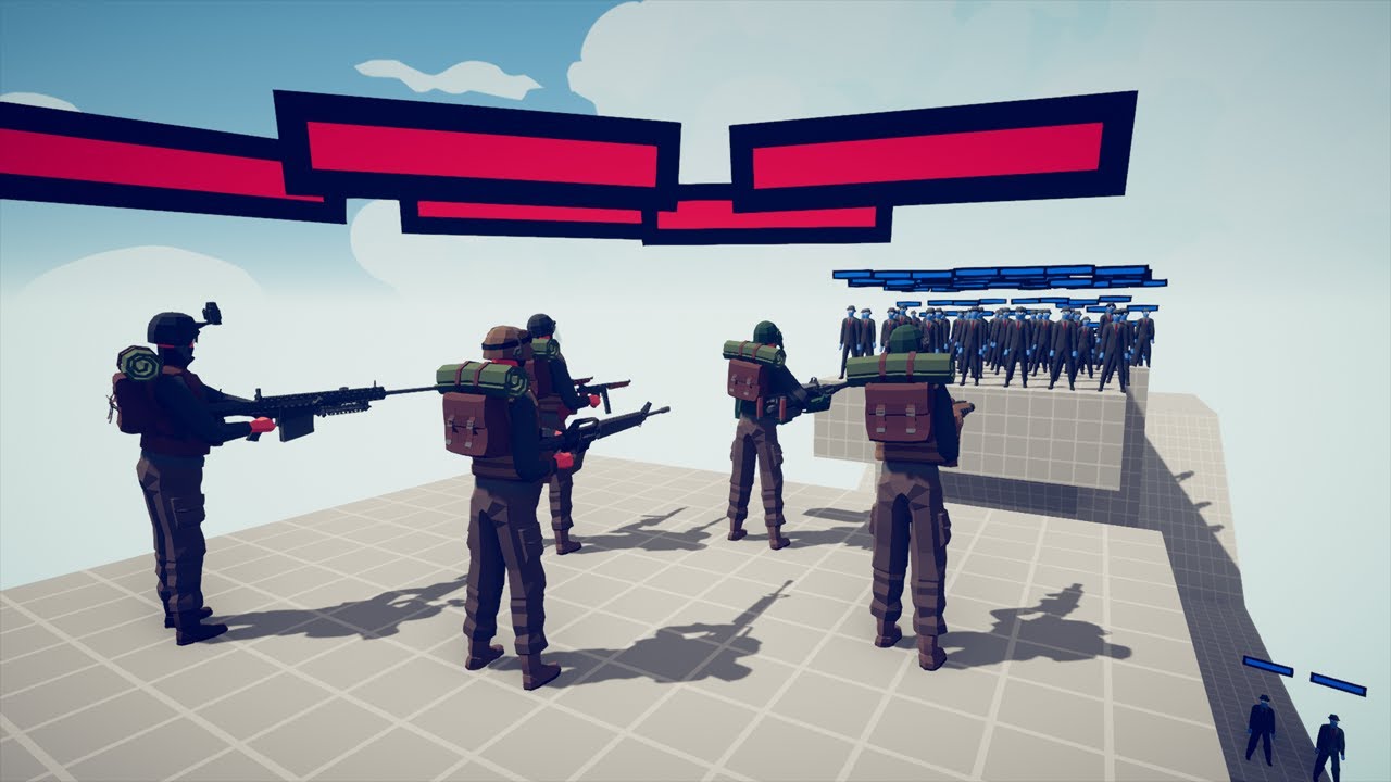 US ARMY vs 100x UNITS - TABS - Totally Accurate Battle Simulator