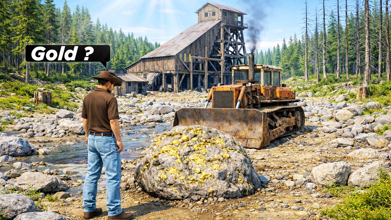Я начал строить золотую шахту с 0 долларами и грузовиком! Farming Simulator 25