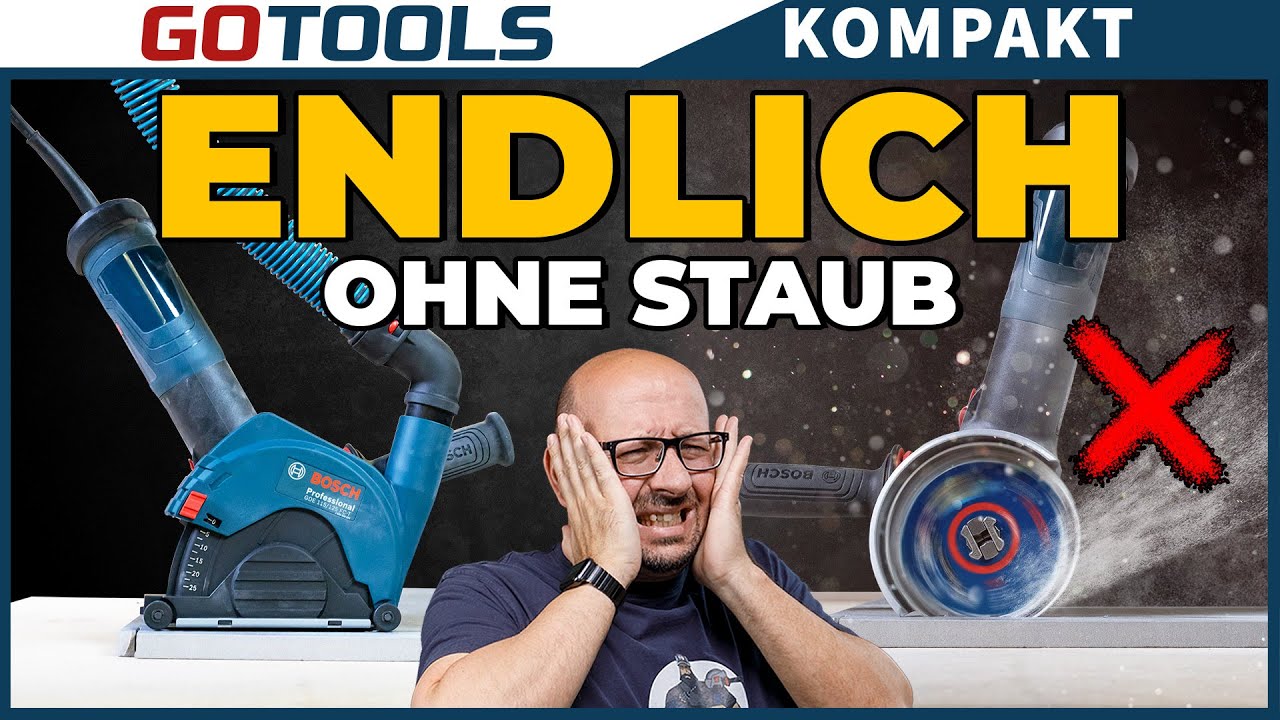 С новыми угловыми шлифовальными машинами Bosch Professional вы наконец-то сможете работать без пыли!