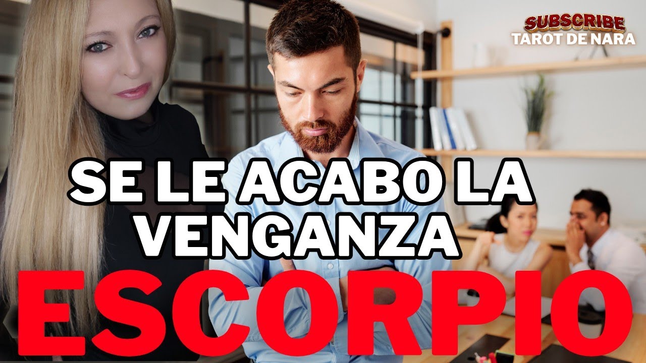 ESCORPIO♏TODO CAE POR SU PESO!SU VENGAZA ERA HACERTE VER COMO IRRESPONSABLE!PARA QUE NO TE AYUDARAN!