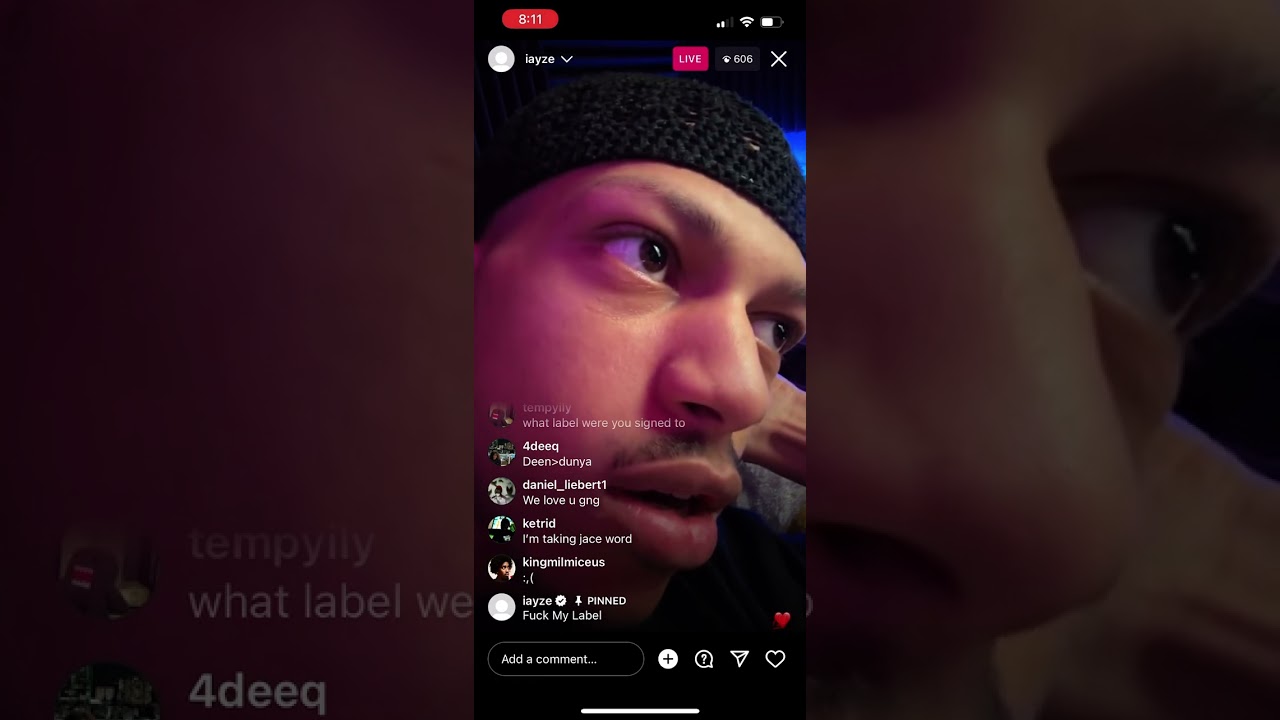 Jace on IG live Talking about The Music Industry & Why You Should Not Sign To A Label