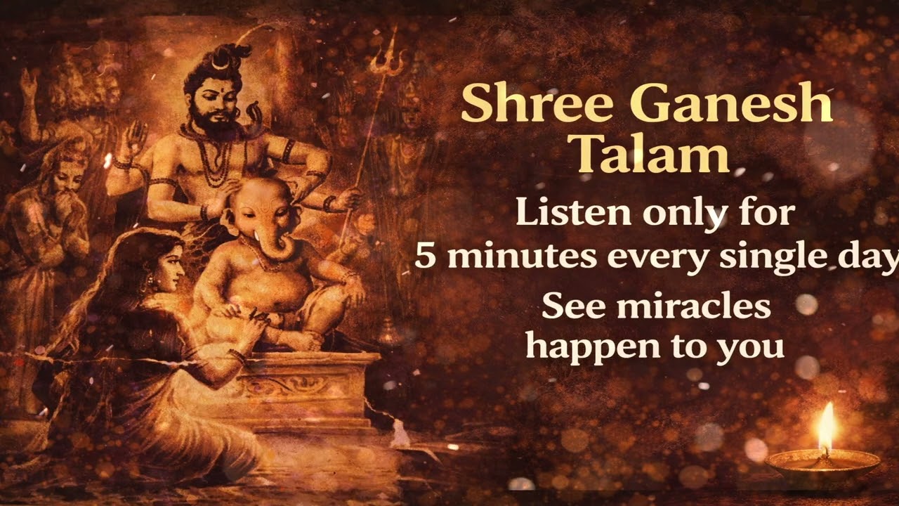 Ganpati Talam | Powerful Ganesh Rhythm Chant for Success, Wealth & Obstacle Removal