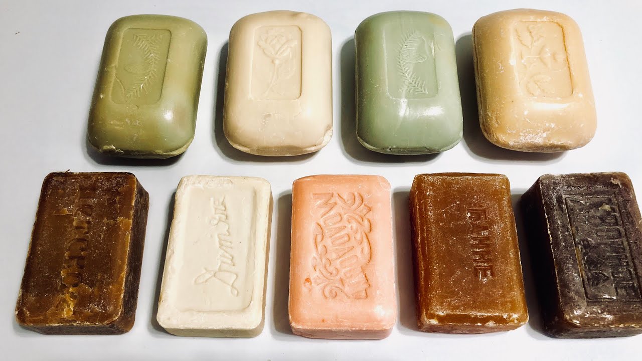 ASMR Soap/ cutting retro dry soap/ режу старое сухое мыло